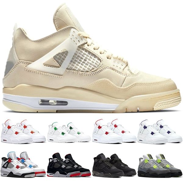 4 men basketball shoes 4s mens sail metallic pack purple green red neon what the bred black cat trainers sports sneakers size 40-47, White;red
4 men basketball shoes 4s mens sail metallic pack purple green red neon what the bred black cat trainers sports sneakers size 40-47, White;red