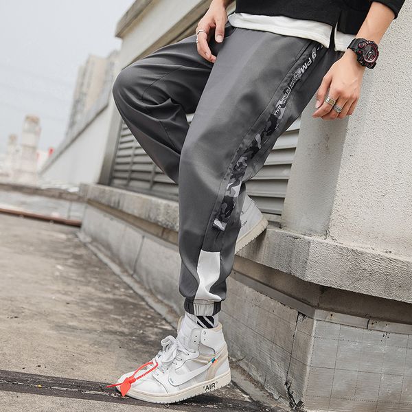 cargo pants man spring and autumn new casual pants men camouflage stitching loose sports ankle banded, Black
cargo pants man spring and autumn new casual pants men camouflage stitching loose sports ankle banded, Black