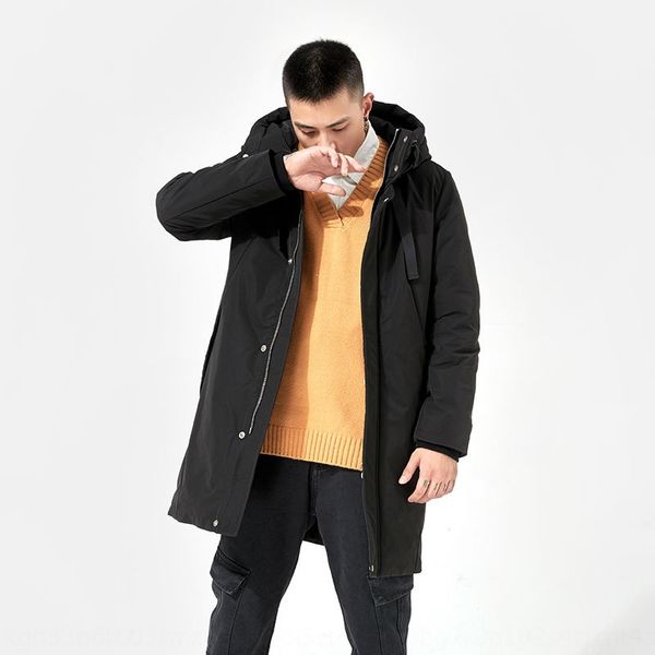 2019 winter new men's all-match coat casual mid-length fashion korean style trendy coat down jacket hooded down jacket, Black
2019 winter new men's all-match coat casual mid-length fashion korean style trendy coat down jacket hooded down jacket, Black
