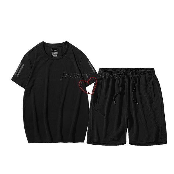 men's tracksuits summer sports casual suit viscose fiber short-sleeved t-shirt shorts loose plus-sized fashion fat lard-bucket, Gray
men's tracksuits summer sports casual suit viscose fiber short-sleeved t-shirt shorts loose plus-sized fashion fat lard-bucket, Gray