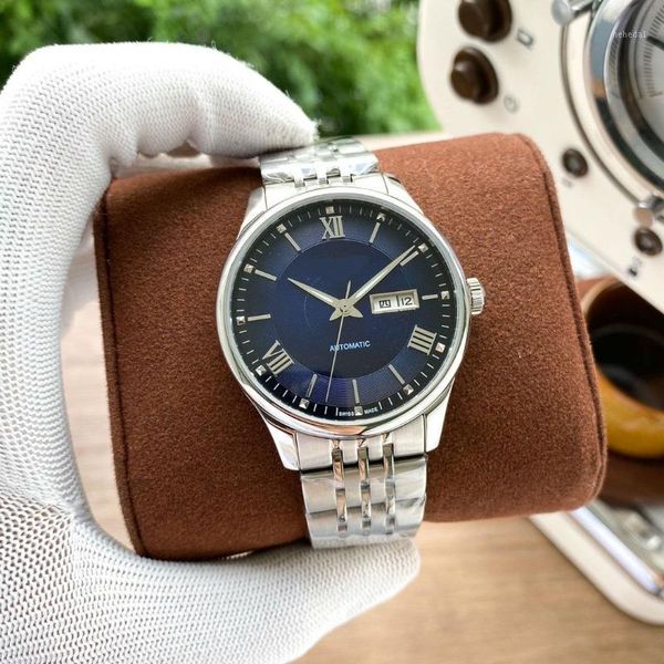 42*13mm men's watches 316l stainless steel leather strap mechanical movement for women waterproof special wristwatches 131, Slivery;brown
42*13mm men's watches 316l stainless steel leather strap mechanical movement for women waterproof special wristwatches 131, Slivery;brown