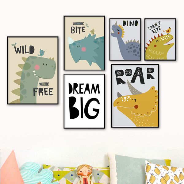 kawaii cartoon dinosaur wall art canvas nursery dream big poster print painting nordic decoration picture baby boy room decor
kawaii cartoon dinosaur wall art canvas nursery dream big poster print painting nordic decoration picture baby boy room decor