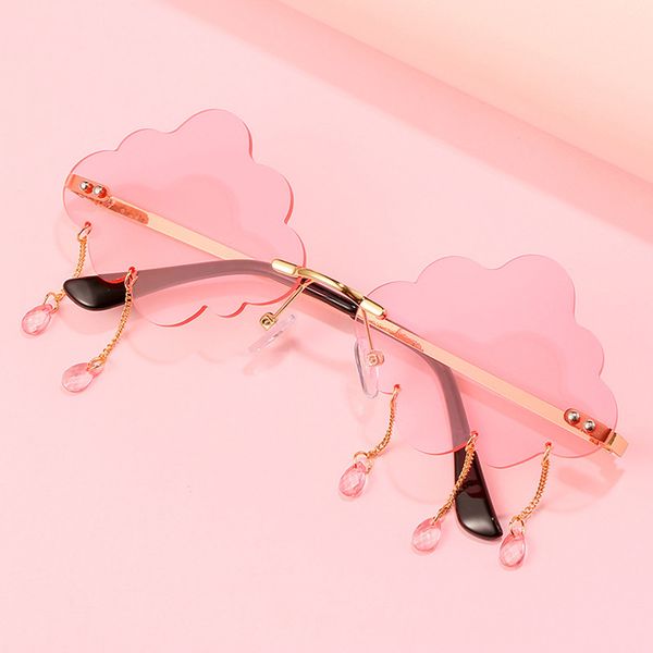 fashion retro cloud frameless sunglasses female male steampunk luxury design sunglasses fashion cute red glasses uv400, White;black
fashion retro cloud frameless sunglasses female male steampunk luxury design sunglasses fashion cute red glasses uv400, White;black