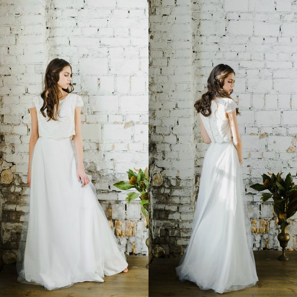 2020 two piece bridesmaid dresses lace applique jewel neck prom dress button back robes de demoiselle d'honneur, White;pink
2020 two piece bridesmaid dresses lace applique jewel neck prom dress button back robes de demoiselle d'honneur, White;pink