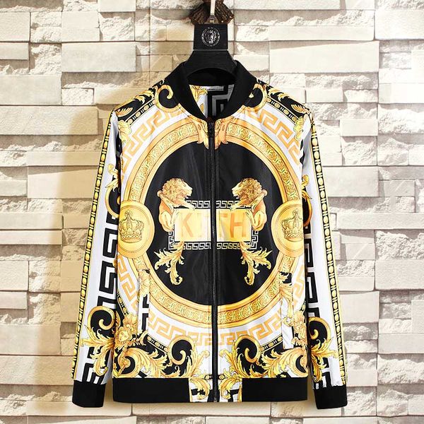 2020 men jackets long sleeve zipper jacket fashion pattern print slim fit windbreaker mens outdoorwear coats, Black;brown
2020 men jackets long sleeve zipper jacket fashion pattern print slim fit windbreaker mens outdoorwear coats, Black;brown