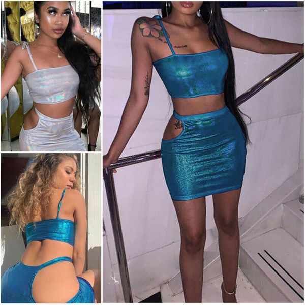 women 2pcs glitter sequin buckles crop bodycon skirt two piece set party dress suit 2020 summer, Gray
women 2pcs glitter sequin buckles crop bodycon skirt two piece set party dress suit 2020 summer, Gray