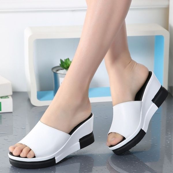 women wedge slipper summer high heels slanted heel sandals fish mouth thick bottom casual outdoor beach wear shoes
women wedge slipper summer high heels slanted heel sandals fish mouth thick bottom casual outdoor beach wear shoes