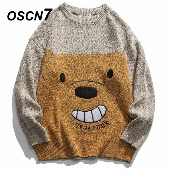oscn7 funny oversize sweaters men 2020 winter high streetwear fashion mens pullovers round neck vintage sweaters 13909, White;black
oscn7 funny oversize sweaters men 2020 winter high streetwear fashion mens pullovers round neck vintage sweaters 13909, White;black