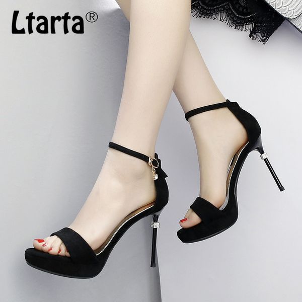 ltarta summer fashion ultra-high heel women's shoes shallow mouth waterproof platform word with hollow women's sandals cwf, Black
ltarta summer fashion ultra-high heel women's shoes shallow mouth waterproof platform word with hollow women's sandals cwf, Black
