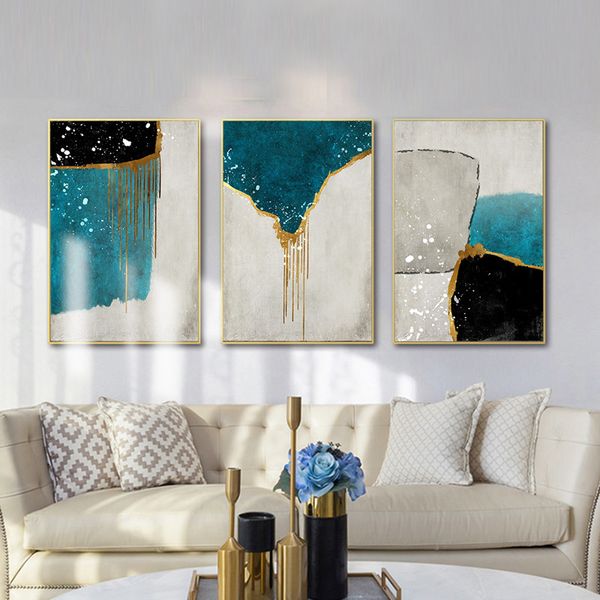 nordic modern abstract high definition home wall decoration picture sheet gold color blue spray painting cuadros decoracion
nordic modern abstract high definition home wall decoration picture sheet gold color blue spray painting cuadros decoracion