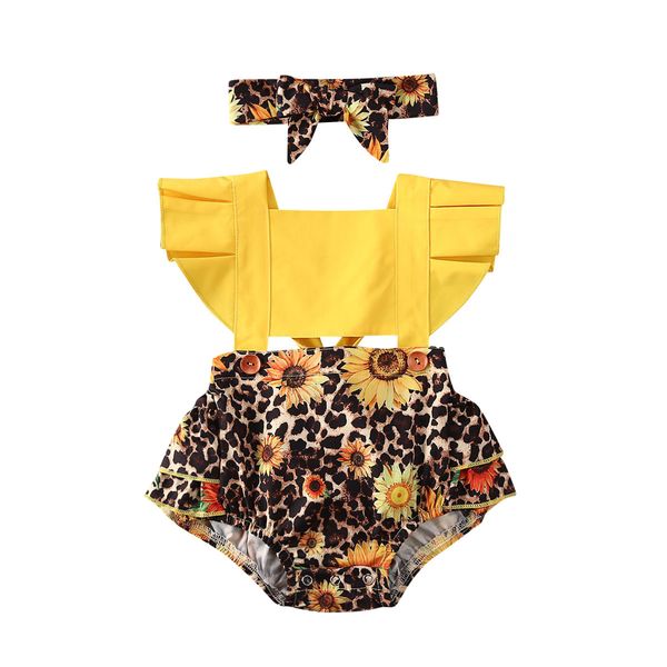 0-24m summer kids baby girls boys bodysuits headband 2pcs sunflowers print ruffles sleeve jumpsuits, Blue
0-24m summer kids baby girls boys bodysuits headband 2pcs sunflowers print ruffles sleeve jumpsuits, Blue