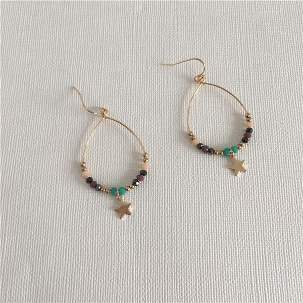 fashion jewelry gold color plating small colorful bead strand with star round disc drop earrings for women lovely girly jewelry, Silver
fashion jewelry gold color plating small colorful bead strand with star round disc drop earrings for women lovely girly jewelry, Silver
