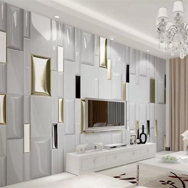 customized wallpaper 3d stereo p mural modern fashion gold square geometry soft bag background wall paper 3d papel de parede
customized wallpaper 3d stereo p mural modern fashion gold square geometry soft bag background wall paper 3d papel de parede