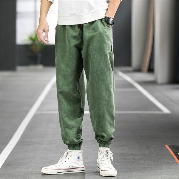 2020 korean version of the beam pants men's loose casual pants nine points urban spring summer new fashion harlan sweatpants, Black 
2020 korean version of the beam pants men's loose casual pants nine points urban spring summer new fashion harlan sweatpants, Black