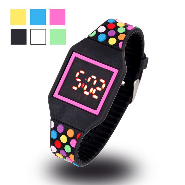 led watch kids jelly color digital child watches new touch screen rubber children watch for boy girl student go to school, Slivery;brown
led watch kids jelly color digital child watches new touch screen rubber children watch for boy girl student go to school, Slivery;brown
