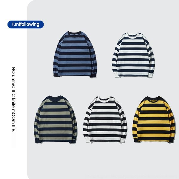 h6sfb 2020 pullover pullovert- pullovernew striped sweater couple long-sleeved t- men's hip-hop trendy pullover shirt thin base shirt f, Black
h6sfb 2020 pullover pullovert- pullovernew striped sweater couple long-sleeved t- men's hip-hop trendy pullover shirt thin base shirt f, Black