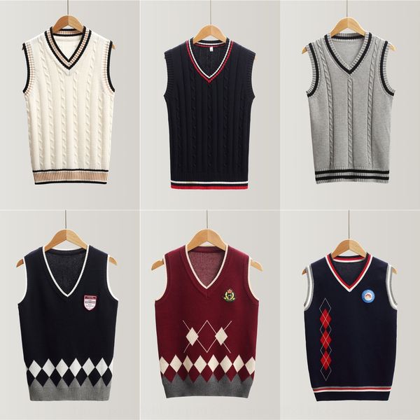 весной жилет свитер и осень нового раунда v-образным вырезом вязаный свитер жилет мужчин начальная школа единообразных зимы детей, Blue
весной жилет свитер и осень нового раунда v-образным вырезом вязаный свитер жилет мужчин начальная школа единообразных зимы детей, Blue