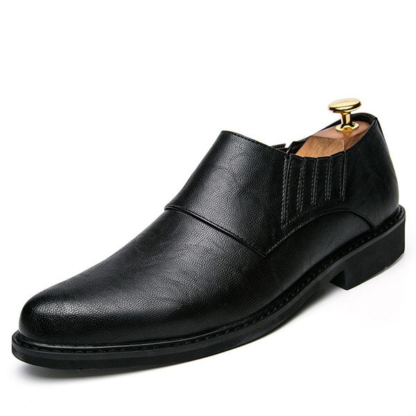 punk classic leather concise shoes men's business dress shoes pointy toe breathable formal wedding basic shoes men slip on shoe, Black
punk classic leather concise shoes men's business dress shoes pointy toe breathable formal wedding basic shoes men slip on shoe, Black
