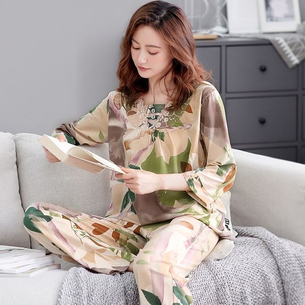 women's short-sleeved trousers modal thin summer home home pajamas pajamas wear half-sleeve seven-quarter sleeve mom plus size, Blue;red
women's short-sleeved trousers modal thin summer home home pajamas pajamas wear half-sleeve seven-quarter sleeve mom plus size, Blue;red