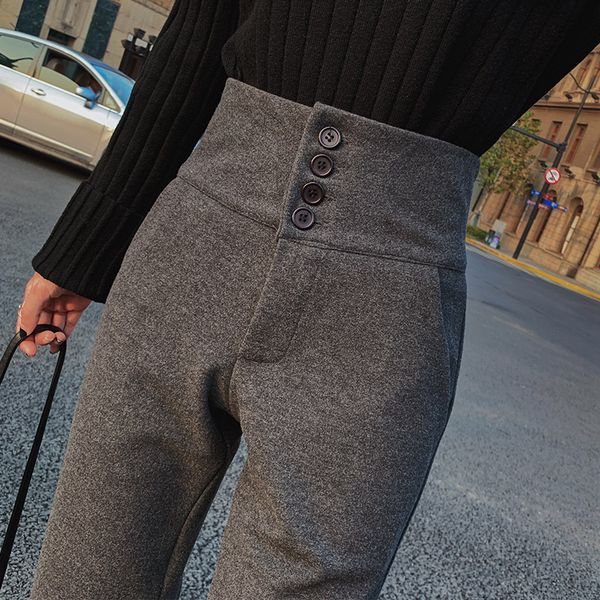 2xl autumn woolen harun pants women high waist loose straight tube women spring radish ankle-length ladies pants, Black;white
2xl autumn woolen harun pants women high waist loose straight tube women spring radish ankle-length ladies pants, Black;white