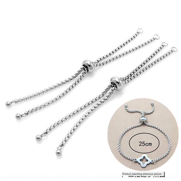 stainless steel diy bracelet adjustable buckle adjustable square pearl bracelet all-match positioning buckle diy accessories, Silver
stainless steel diy bracelet adjustable buckle adjustable square pearl bracelet all-match positioning buckle diy accessories, Silver