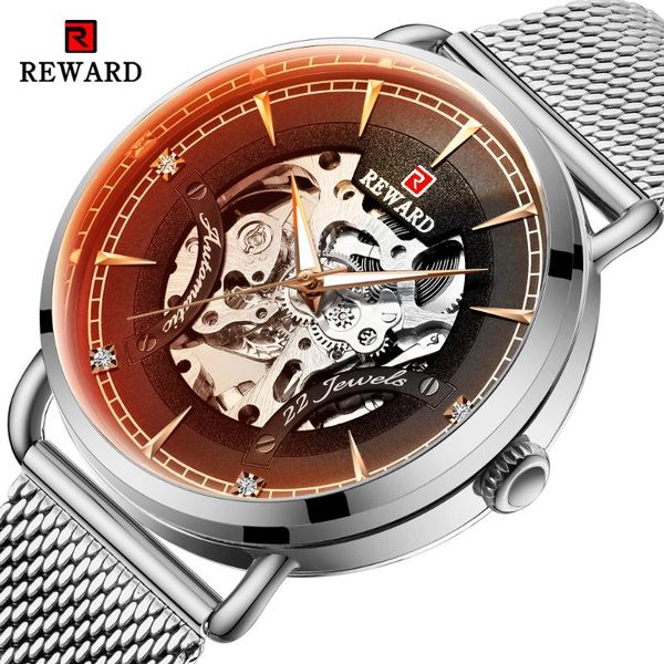 reward male watches men automatic mechanical watch full steel waterproof mechanical-watch relogio masculino, Slivery;brown
reward male watches men automatic mechanical watch full steel waterproof mechanical-watch relogio masculino, Slivery;brown