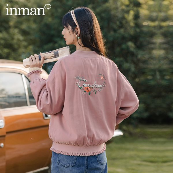 inman 2020 autumn new arrival sport casual baseball collar bud sleeve zip loose uniform jacket, Black;brown
inman 2020 autumn new arrival sport casual baseball collar bud sleeve zip loose uniform jacket, Black;brown
