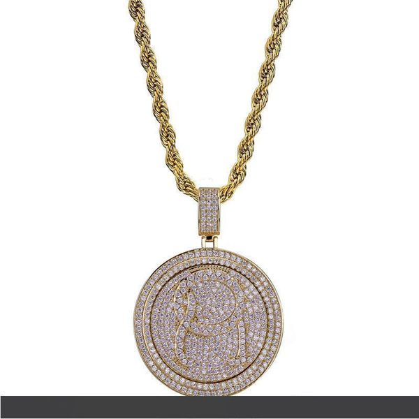 unique fashion cubic zircon hip hop jewelry pendant necklace stainless steel chain iced out chain qc spinner pendant men gift
unique fashion cubic zircon hip hop jewelry pendant necklace stainless steel chain iced out chain qc spinner pendant men gift