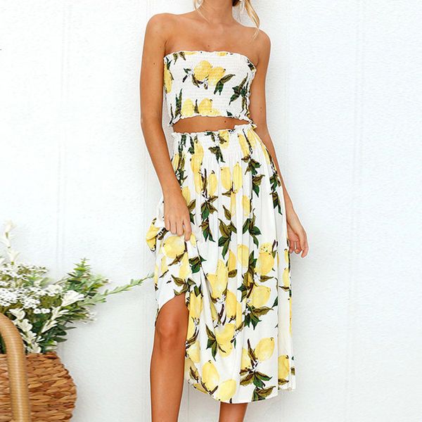 womens summer 2pcs set two piece suit for beach lemon printing vest shirt blouse skirts set new arrival fashion, Gray
womens summer 2pcs set two piece suit for beach lemon printing vest shirt blouse skirts set new arrival fashion, Gray