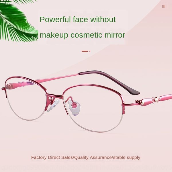 myopia female half- myopia double-color electroplating oval glasses female half-frame glasses frame 1353, Silver
myopia female half- myopia double-color electroplating oval glasses female half-frame glasses frame 1353, Silver