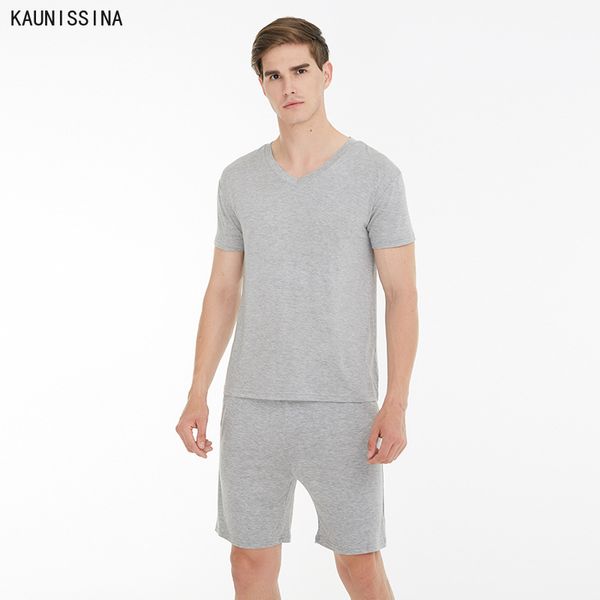 men summer sleepwear pajama sets short sleeve v-neck nightshirts shorts loose pajamas male plus size nightwear home suit, Black;brown
men summer sleepwear pajama sets short sleeve v-neck nightshirts shorts loose pajamas male plus size nightwear home suit, Black;brown
