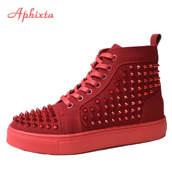 aphixta rivets shoes woman couple ankle boots flat heel platform boots women big size 44 waterproof motorcycle men & women, Black
aphixta rivets shoes woman couple ankle boots flat heel platform boots women big size 44 waterproof motorcycle men & women, Black