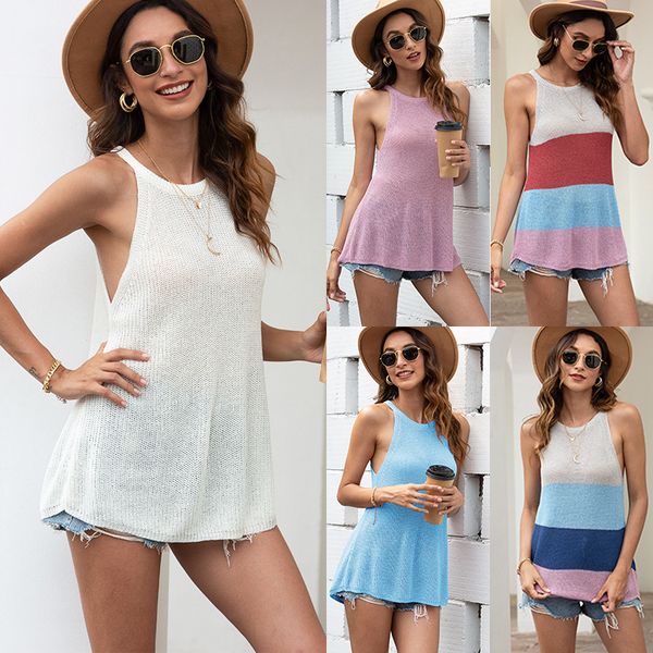 2020 summer new product beach coverall casual solid color sleeveless sweater loose a version small vest, White;black
2020 summer new product beach coverall casual solid color sleeveless sweater loose a version small vest, White;black