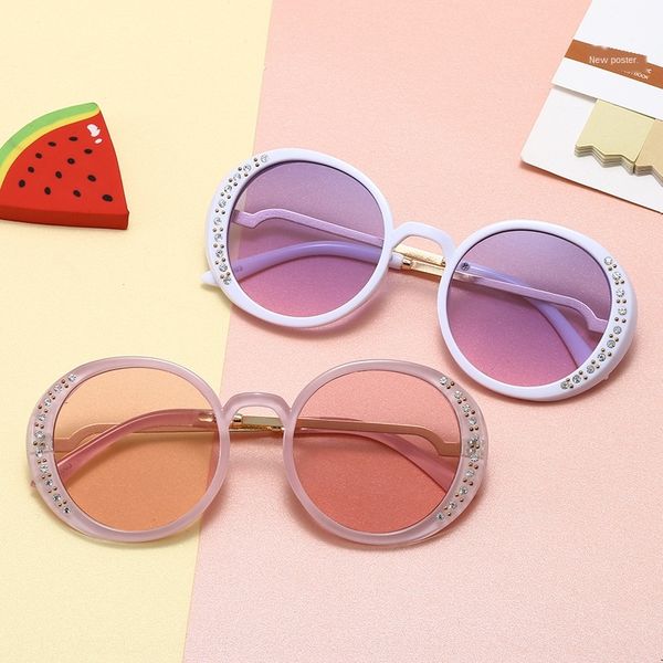 sun 2020 new shi shuizuan fashion round frame children's sun glasses korean diamond rhinestone children's sunglasses 2003, Blue
sun 2020 new shi shuizuan fashion round frame children's sun glasses korean diamond rhinestone children's sunglasses 2003, Blue