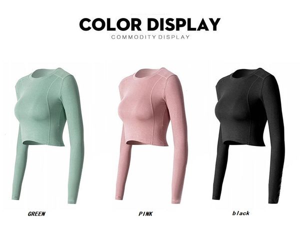 2020 women seamless long sleeve crop yoga shirts with thumb hole running fitness workout gym sports shirts sportswear, White;red
2020 women seamless long sleeve crop yoga shirts with thumb hole running fitness workout gym sports shirts sportswear, White;red