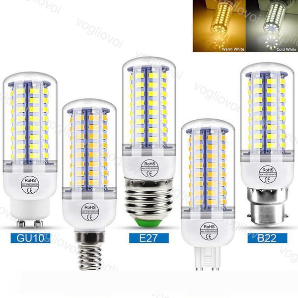 

Led Bulbs 5730 SMD Corn Spotlight 3W 5W 7W 9W 12W 15W E27 GU10 110V 220V Warm White For Indoor Chandelier Candle EUB