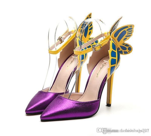 female sandal designer three-dimensional fantasy the butterfly matching high heels for women's shoes stiletto heels 11.5cm in, Black
female sandal designer three-dimensional fantasy the butterfly matching high heels for women's shoes stiletto heels 11.5cm in, Black