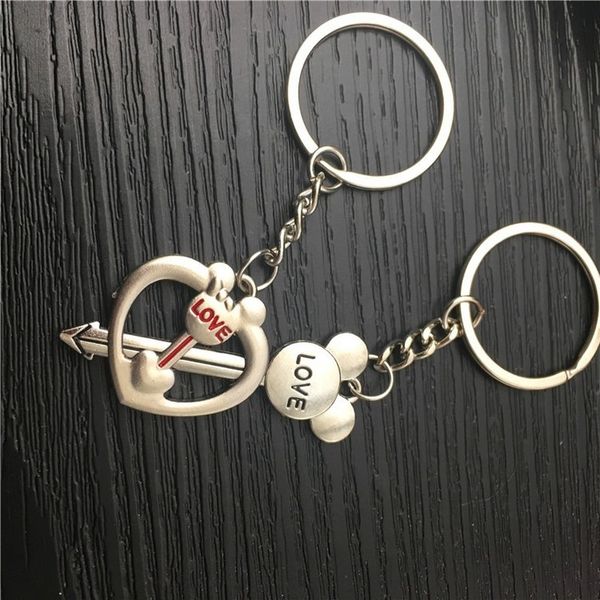 1 pair fashion lovers heart keychains for women men home keychain metal classic lovers key ring bag wallet pendant jewelry gifts, Silver
1 pair fashion lovers heart keychains for women men home keychain metal classic lovers key ring bag wallet pendant jewelry gifts, Silver