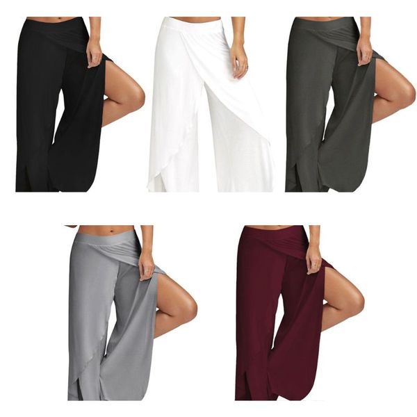 women wide leg cropped pants lady high split flowy wrap layered sports loose trousers casual baggy workout loungewear -5xl, Black;white
women wide leg cropped pants lady high split flowy wrap layered sports loose trousers casual baggy workout loungewear -5xl, Black;white