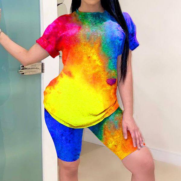 women sets summer tracksuits fitness short sleeve tie-dye print +shorts suit two piece set sporty 2 pcs outfits, White;red
women sets summer tracksuits fitness short sleeve tie-dye print +shorts suit two piece set sporty 2 pcs outfits, White;red