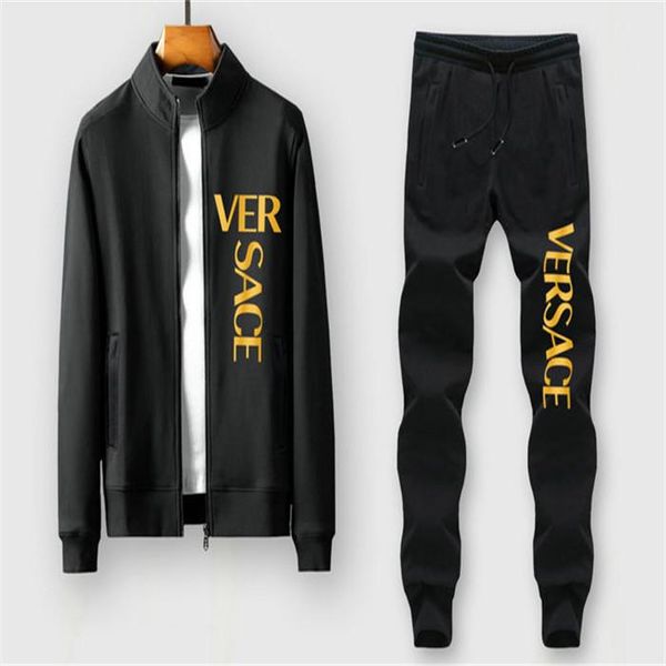 new brand mens luxury sportwear spring autumn long sleeves trend casual jackets with casual jogger pants two-piece set, Gray
new brand mens luxury sportwear spring autumn long sleeves trend casual jackets with casual jogger pants two-piece set, Gray