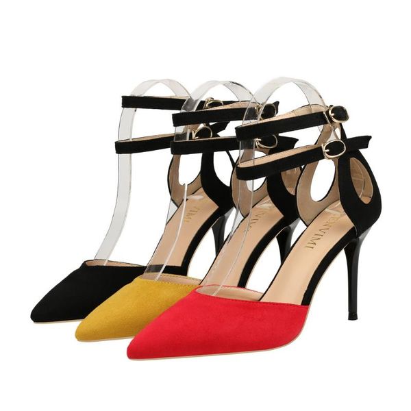 2020 new ladies pointed toe ankle strap pumps suede patchwork sandals women heel party super hight heels dress shoes 9cm, Black
2020 new ladies pointed toe ankle strap pumps suede patchwork sandals women heel party super hight heels dress shoes 9cm, Black