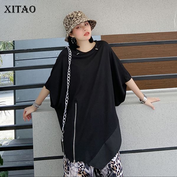 xitao europe women solid t shirt loose patchwork irregular design causal batwing sleeve 2020 summer tee personality dmy4801, White
xitao europe women solid t shirt loose patchwork irregular design causal batwing sleeve 2020 summer tee personality dmy4801, White