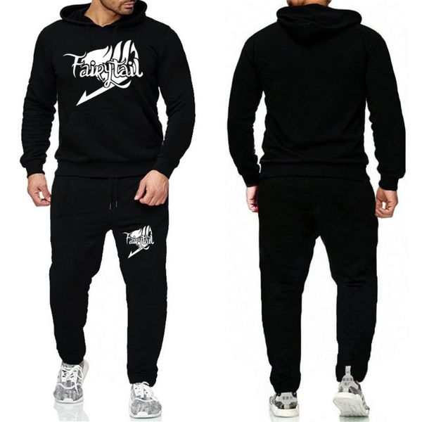 2020 new tracksuit men fairy tail sportswear two-piece sets autumn winter all cotton fleece hoodie+pants brand sporting suit, Gray
2020 new tracksuit men fairy tail sportswear two-piece sets autumn winter all cotton fleece hoodie+pants brand sporting suit, Gray