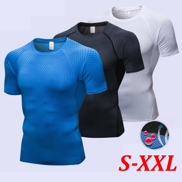summer men fitness training compression shirts tight-fitting polyester short-sleeve sportswear yoga stretch run fast drying t-sh, Black;blue
summer men fitness training compression shirts tight-fitting polyester short-sleeve sportswear yoga stretch run fast drying t-sh, Black;blue