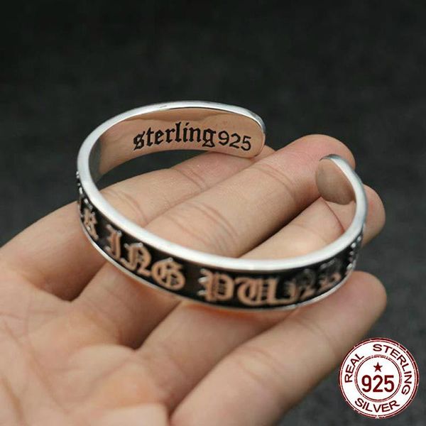 100% s925 sterling silver men's bracelet personality fashion retro hip hop punk jewelry letter cross flower shape to send lover
100% s925 sterling silver men's bracelet personality fashion retro hip hop punk jewelry letter cross flower shape to send lover