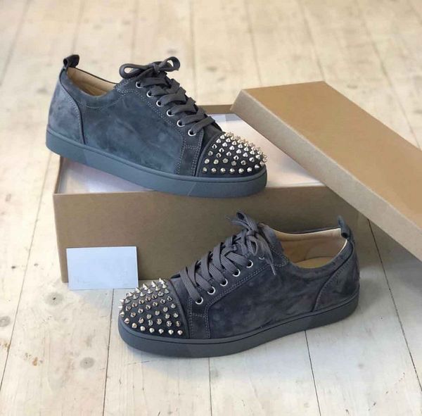 famous designer grey suede leather spikes junior red bottom sneakers,outdoor comfort skateboard walking party wedding shoes 35-47, Black
famous designer grey suede leather spikes junior red bottom sneakers,outdoor comfort skateboard walking party wedding shoes 35-47, Black