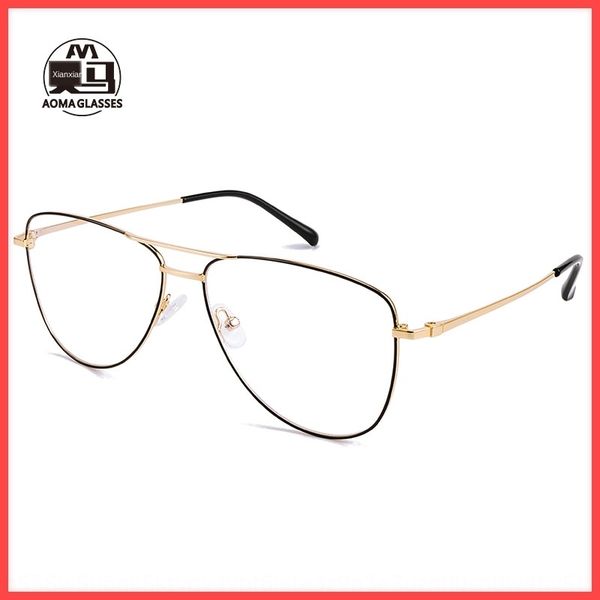 2019 goggles myopia new frame men's and women's goggles myopia glasses frame double beam pilot glasses 1075, Silver
2019 goggles myopia new frame men's and women's goggles myopia glasses frame double beam pilot glasses 1075, Silver