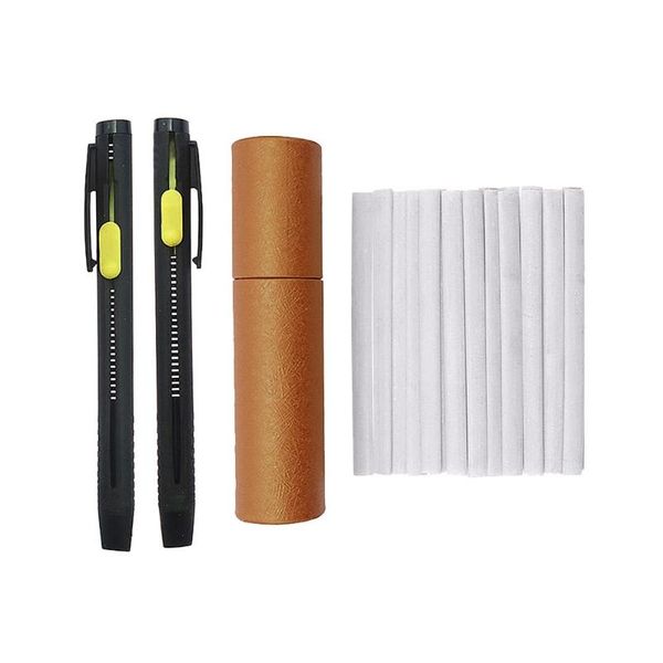 1 set tailors chalk pen pencil dressmakers invisible marking sewing fabric cloth sewing supplies household tools accessories, Black
1 set tailors chalk pen pencil dressmakers invisible marking sewing fabric cloth sewing supplies household tools accessories, Black