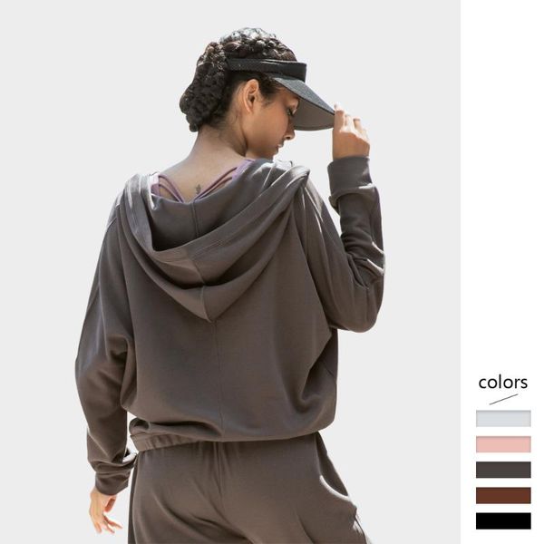 women hoodie loose deep v-neck solid pullover with hood high stretch polyester fabric sports fitness women's sweatshirt wear, Black
women hoodie loose deep v-neck solid pullover with hood high stretch polyester fabric sports fitness women's sweatshirt wear, Black